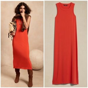 NWT Banana Republic Ribbed Racerback Dress Sz Small